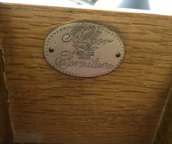 Mid-century Modern Baker Geometric Mat Black Sideboard